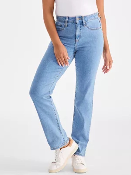 Style & Co. Denim - Style & Co. Light Blue Easy Fit Petite Straight Leg Jeans - Size 12P SHORT